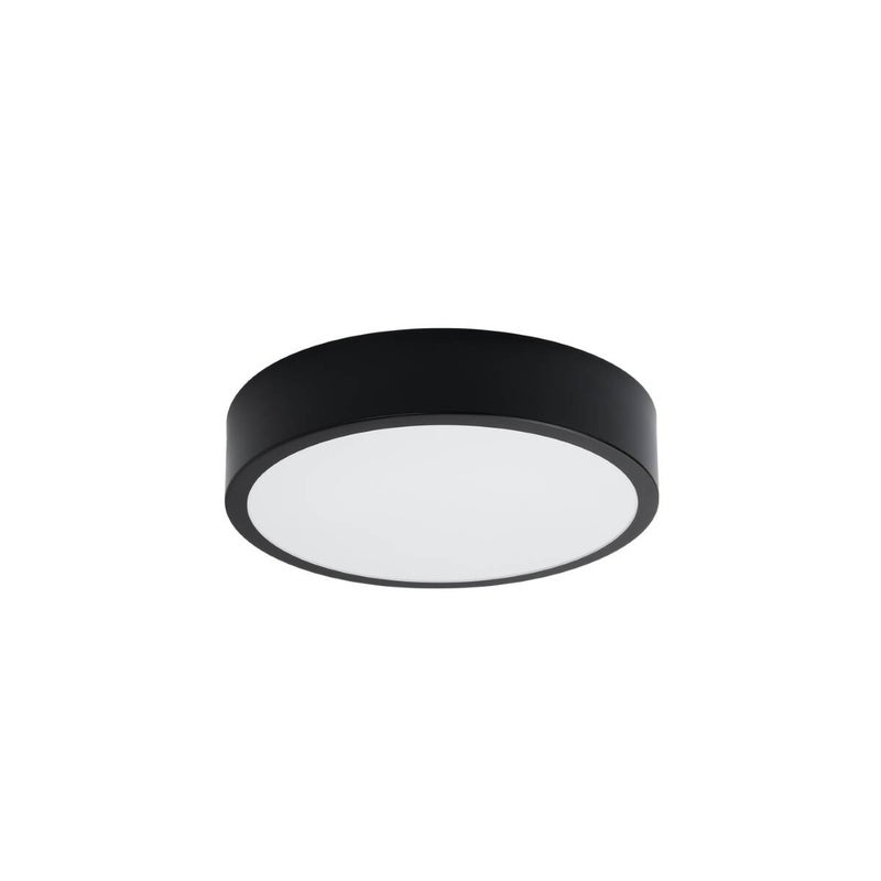 Plafon Onyx okrągły czarny LED 23W 3000K 1813lm wym: 6 x 30 cm IP20 aluminium Sollux Lighting