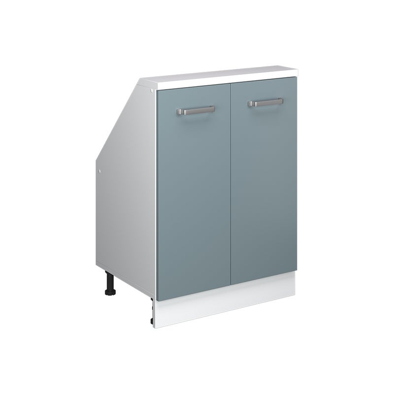 Vicco Szafka kuchenna na dach skośny R-Line, Niebiesko-szary, 60 cm z 2 drzwiami
