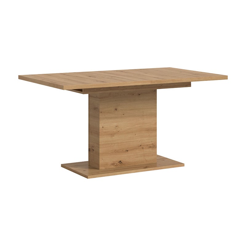 Motion stół do jadalni podstawa kolumnowa 90x150/190 cm z 1 wkładką dąb dekor.