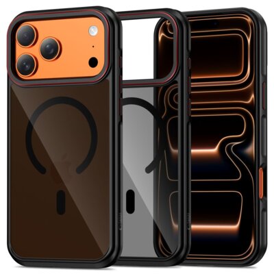 Etui TECH-PROTECT MagHybrid MagSafe do Apple iPhone 17 Pro Czarno-czerwony