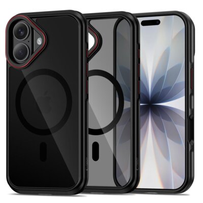 Etui TECH-PROTECT MagHybrid MagSafe do Apple iPhone 17 Czarno-czerwony