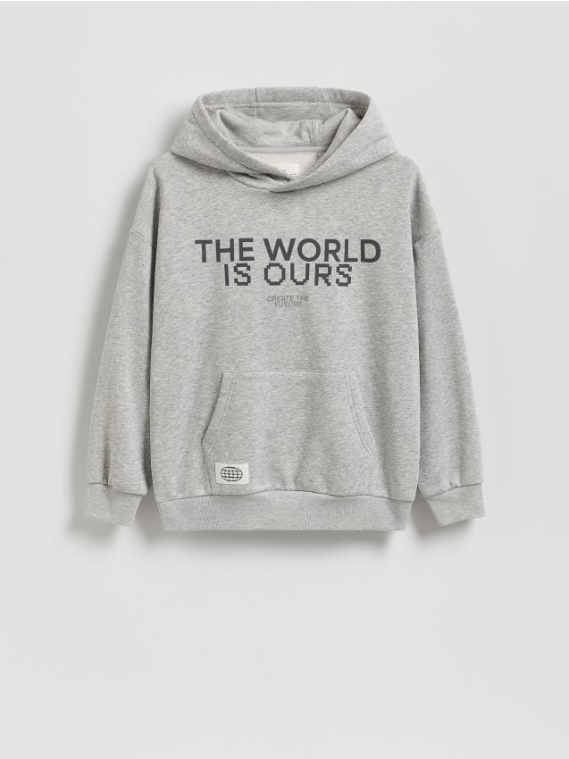 Reserved - Bluza z kapturem - jasnoszary