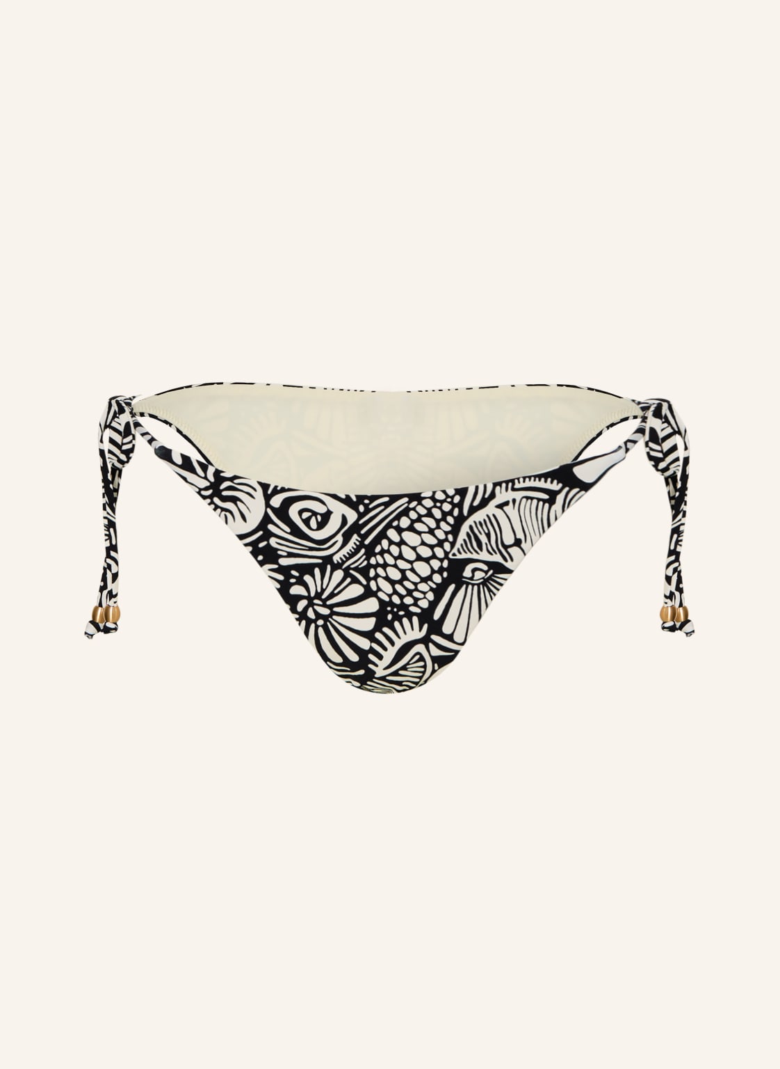 Seafolly Trójkątne Figi Bikini Shells schwarz