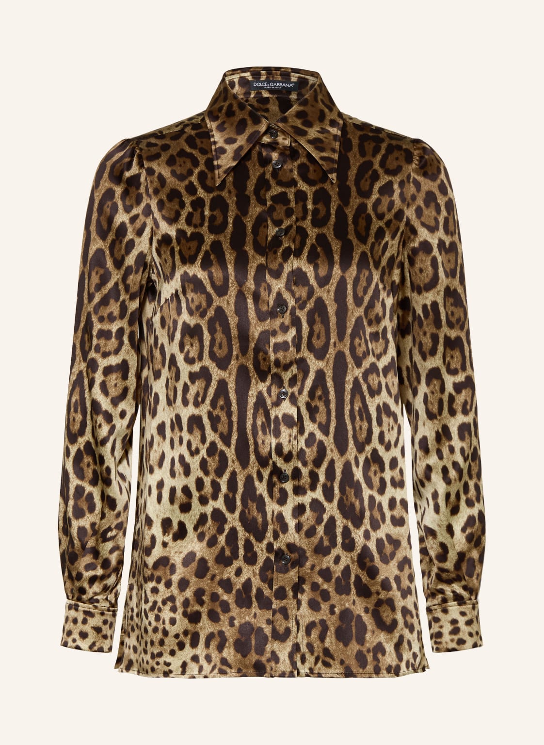 Dolce & Gabbana Bluzka Koszulowa Z Jedwabiu braun