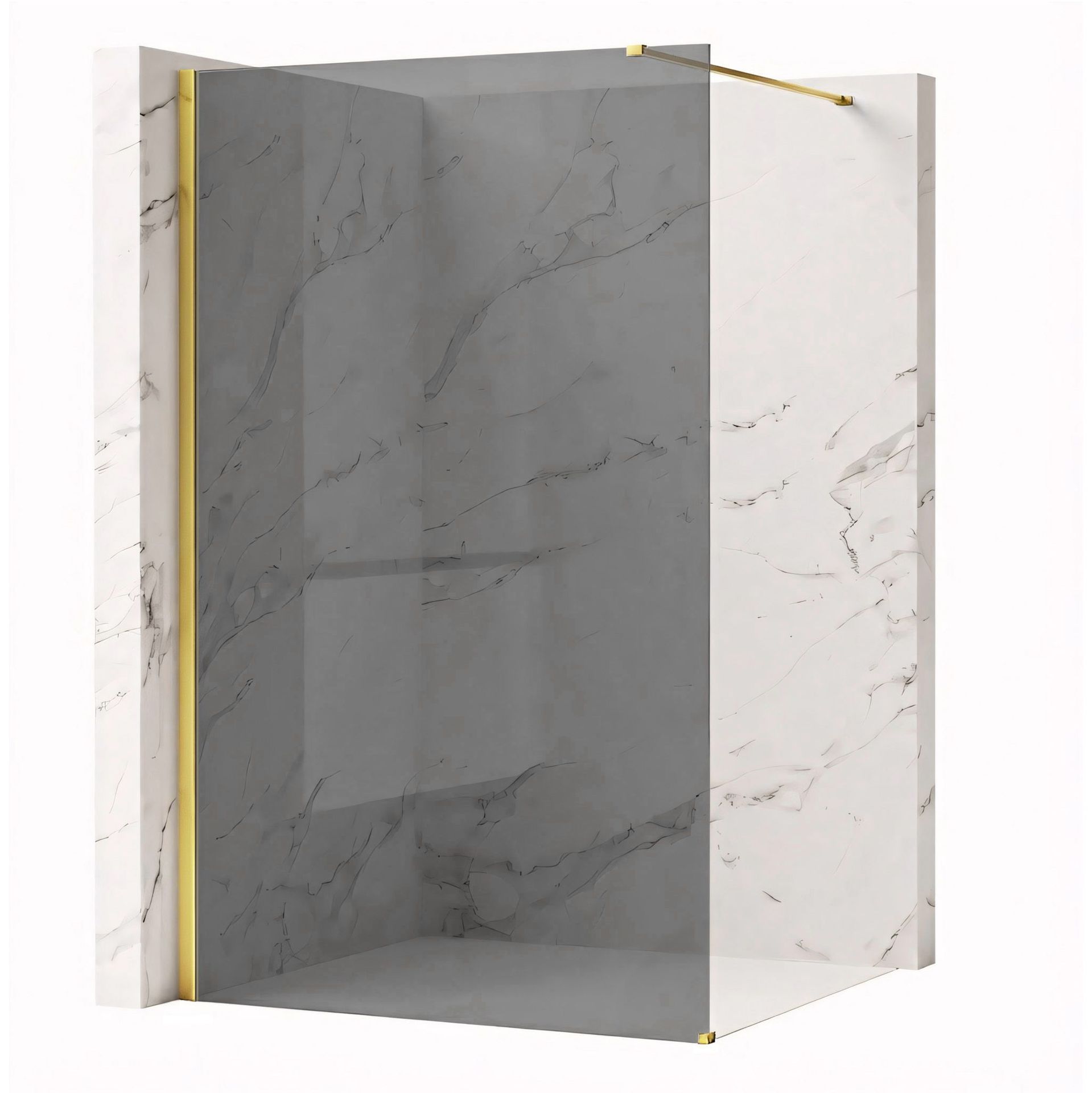 Rea Kabina prysznicowa Walk-In Rea Flexi Grey / Gold 130