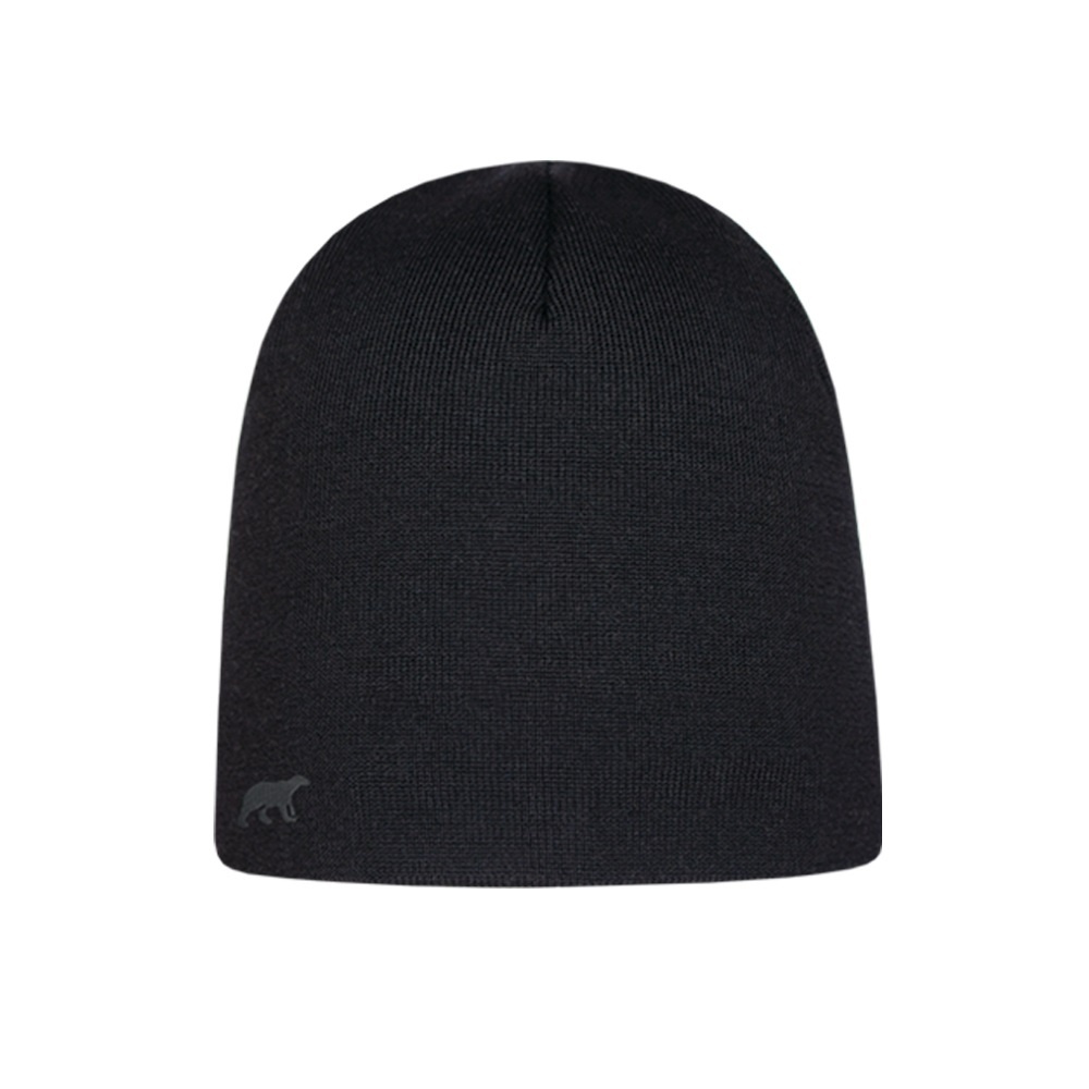 Czapka z wełny merino SuperYellow Vuori - czarny