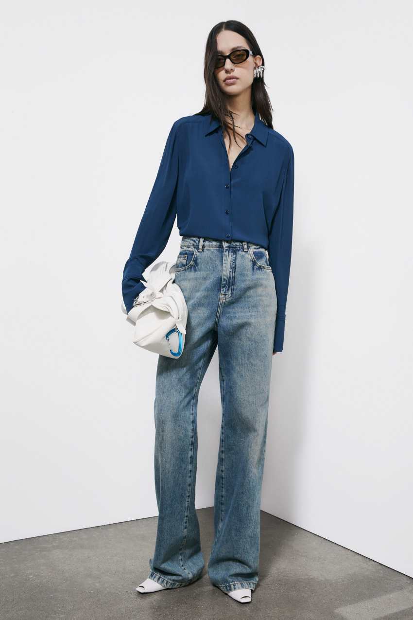 Koszula relaxed z wiskozy