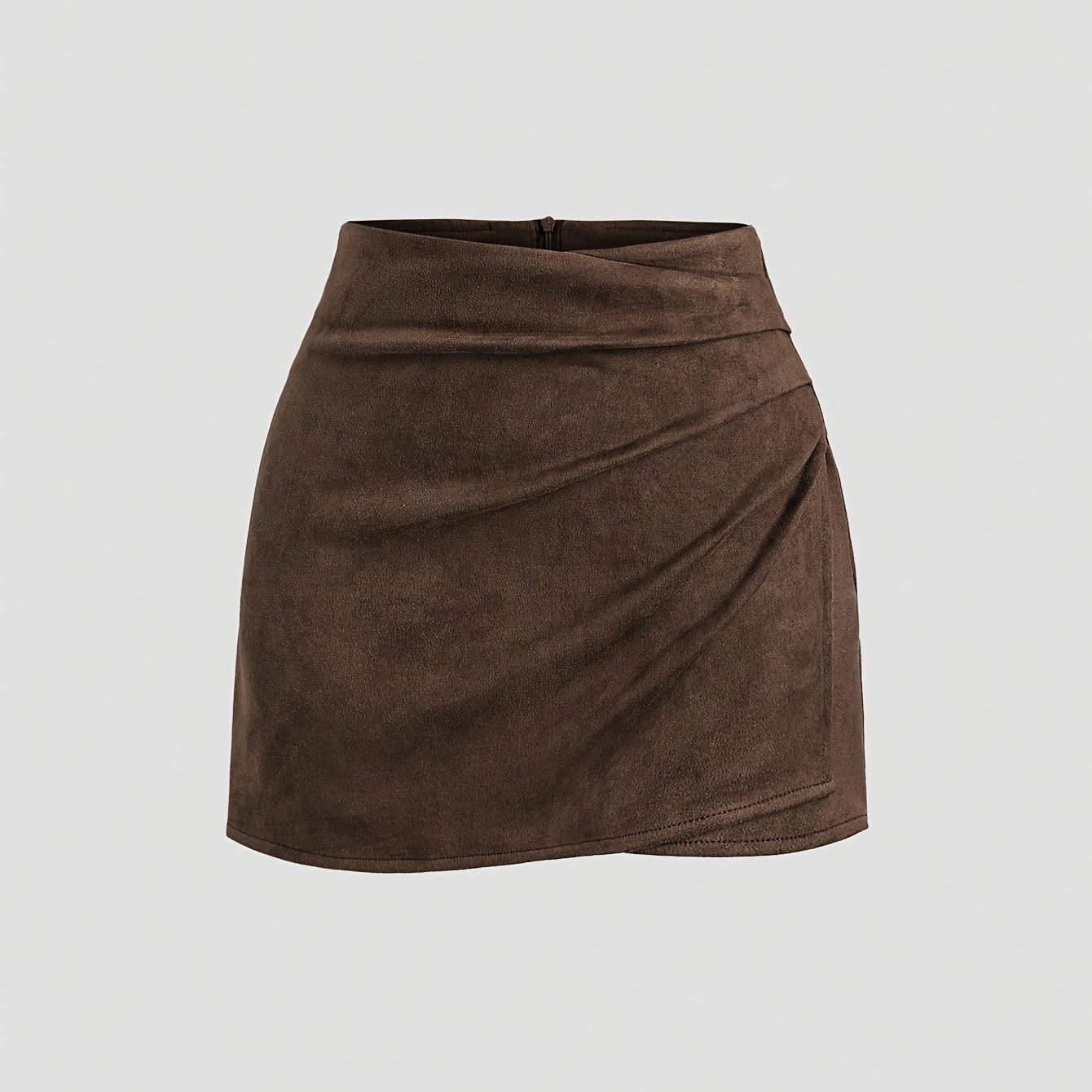 TEMU Włoska Stylowa Plisowana Mini Spódniczka w Kolorze , Seksowny Ciemny Wzór Wężowy, Idealna na Jesień i Zimę