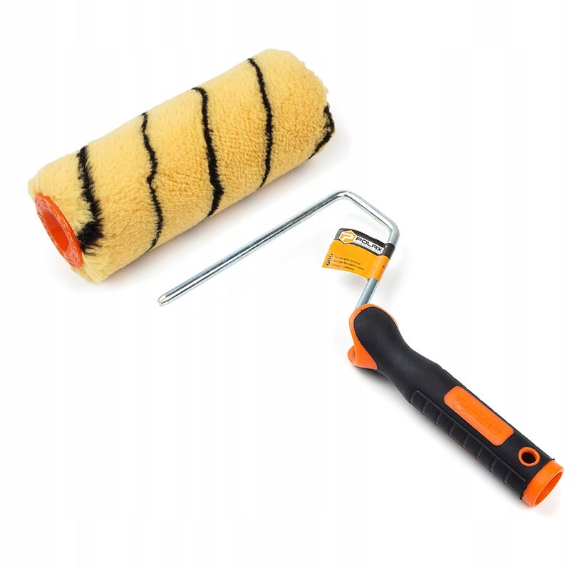Polax Wałek malarski PREMIUM (zapas) Orange 18cm 48mm + Rączka do wałka 8x180mm