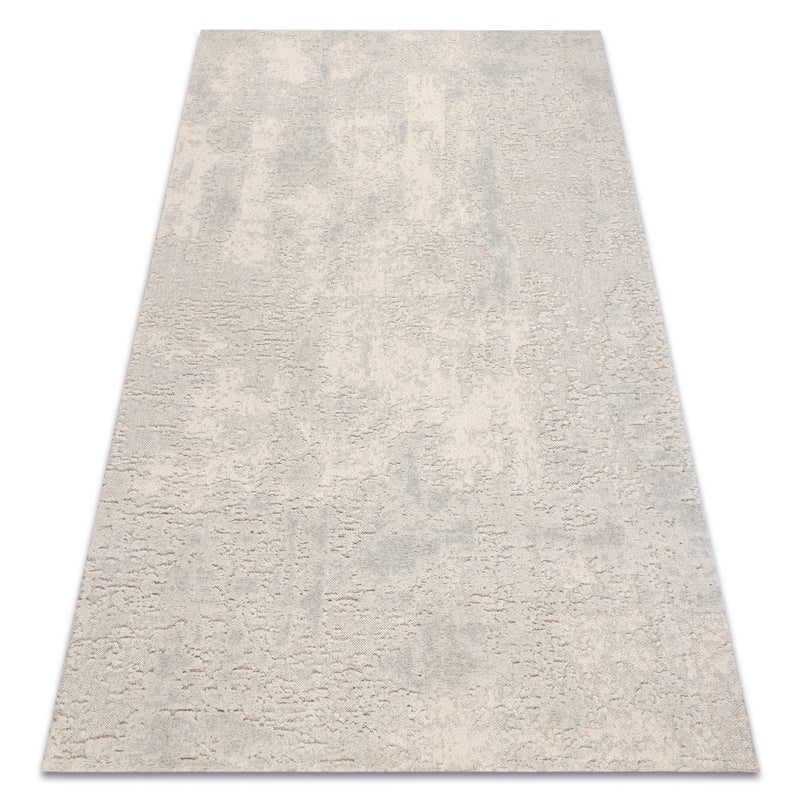 Dywan FLUX 461.2.AE120 wełniany OSTA - Abstrakcja, strukturalny, loftowy krem / szary 60x120 cm