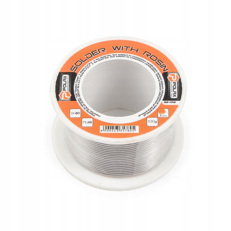 Polax Cyna do lutowania spoiwo lutownicze 1mm 100g z kalafonią Polax