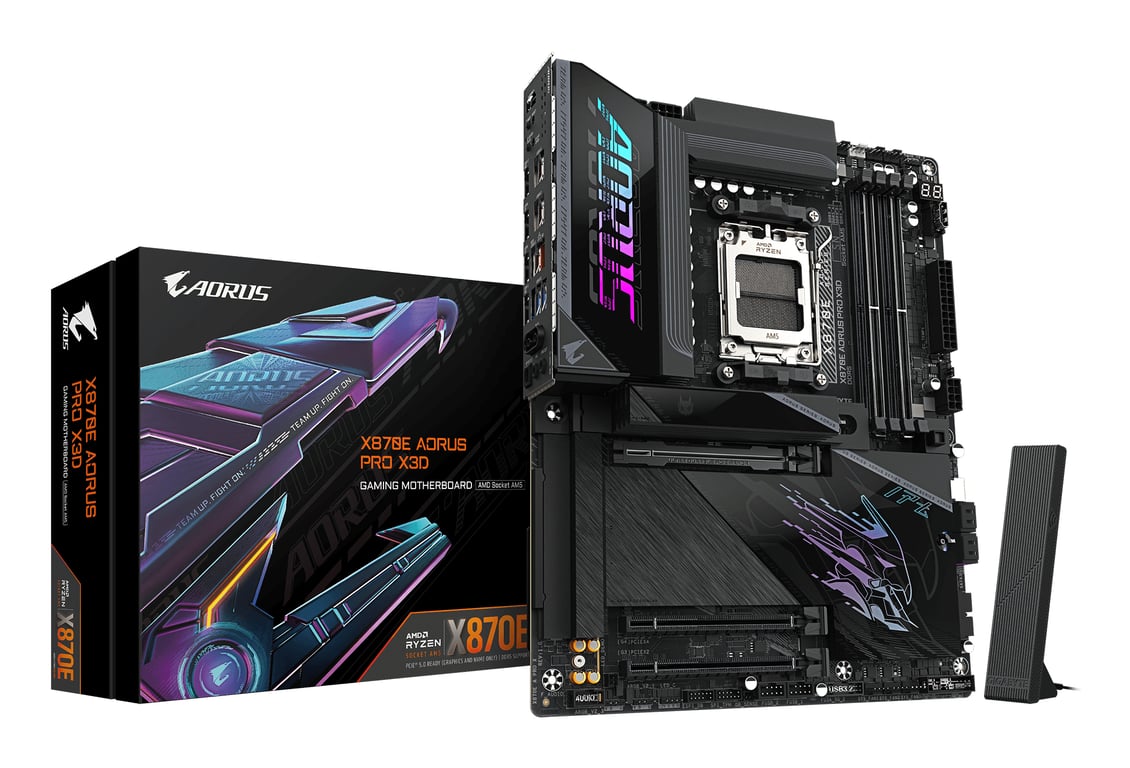 Gigabyte X870E AORUS PRO X3D AMD X870E AM5 ATX