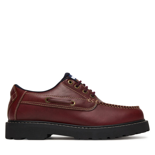 Półbuty Tommy Jeans Archive '01 Boat Shoe Leather EM0EM01651 Brązowy