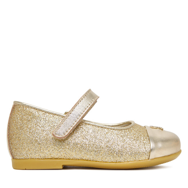 Baleriny Tommy Hilfiger T1A3-34413-0454 M Złoty