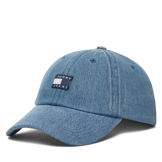 Czapka z daszkiem Tommy Jeans Tjm Heritage Over Dyed Denim Cap AM0AM13853 Niebieski