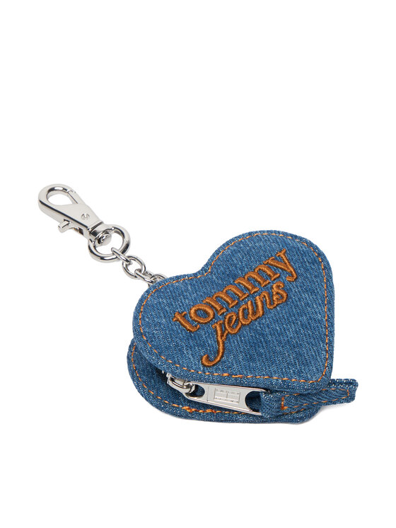Tommy Hilfiger Bilonówka Tjw Cool Denim Heart Coin Purse AW0AW18595 Niebieski