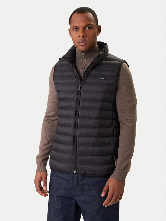 Calvin Klein Kamizelka LV04LC509G Czarny Regular Fit