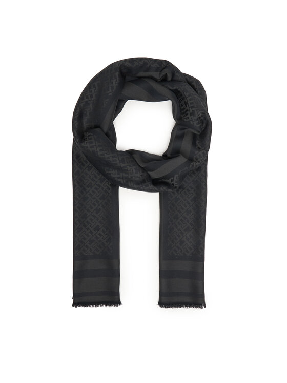 Tommy Hilfiger Szal Th Monogram Scarf AW0AW18273 Czarny
