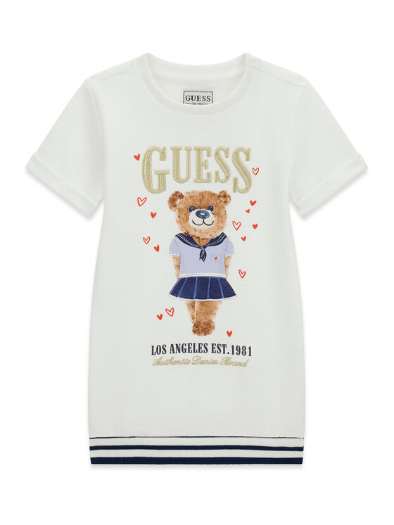 Guess Sukienka codzienna K6RK00 K6YW0 Różowy Regular Fit