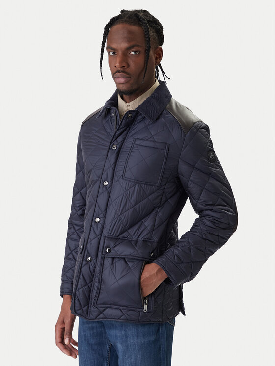 Milestone Kurtka przejściowa MSSantos 990474 60655 Granatowy Regular Fit