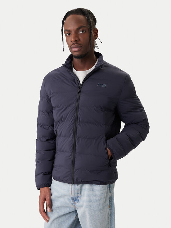 Guess Kurtka przejściowa M6RL0I WJ242 Granatowy Regular Fit