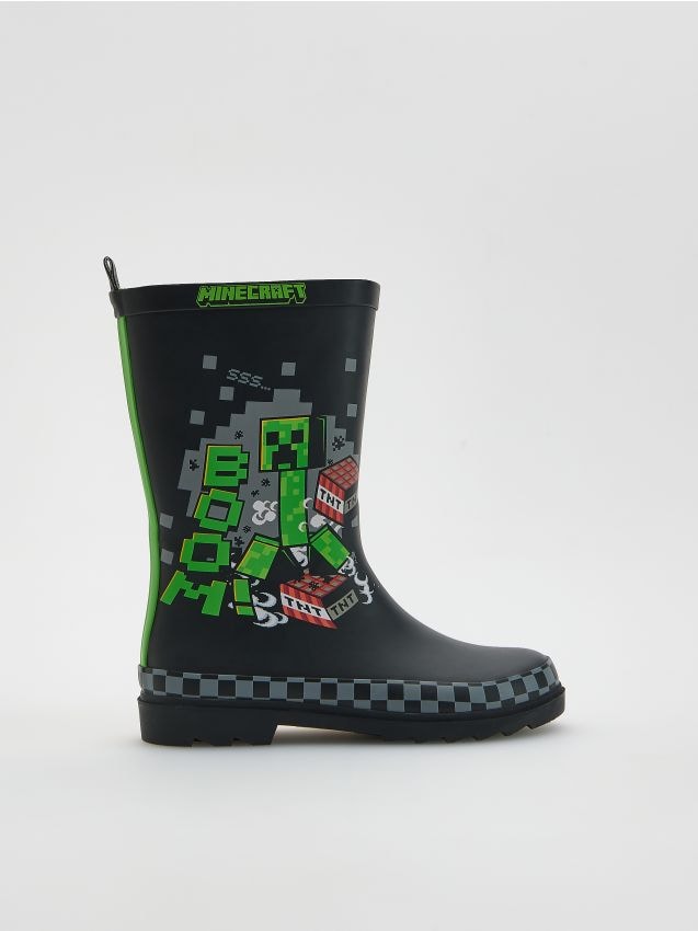 Reserved - Kalosze Minecraft - czarny
