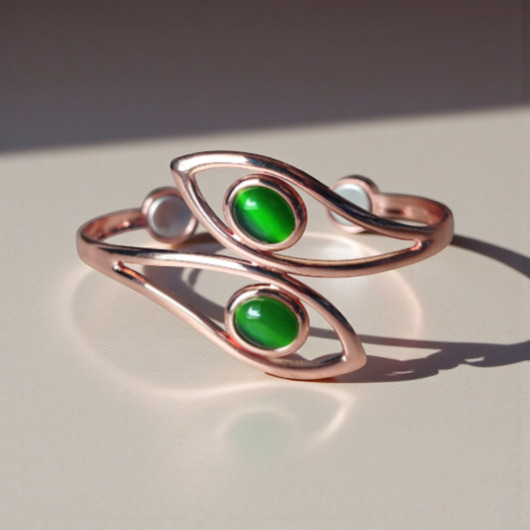 Bransoletka magnetyczna podwójny jadeit