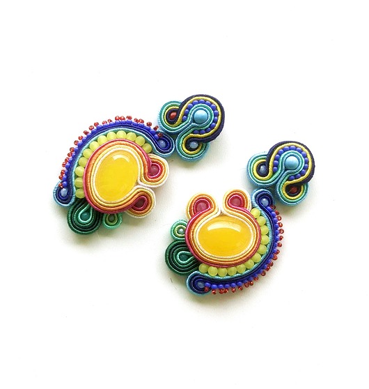 Sutaszowe kolczyki BOA VISTA _ kolekcja 2025