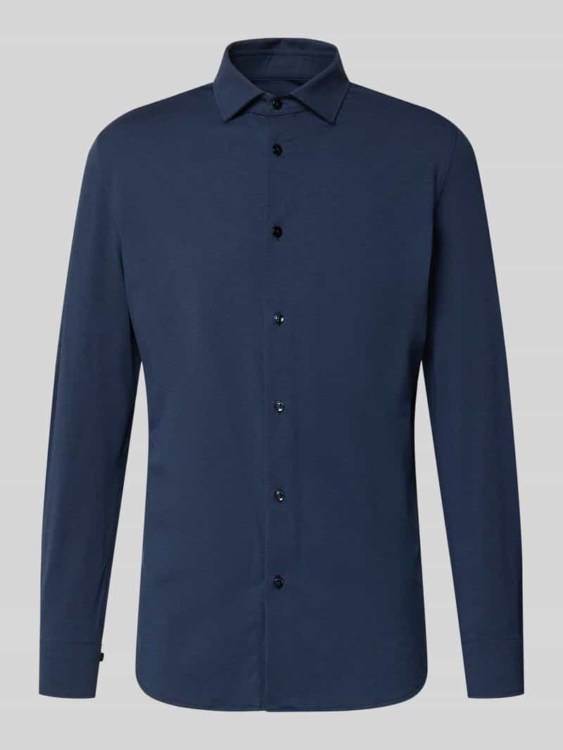 Koszula biznesowa o kroju slim fit z listwą guzikową