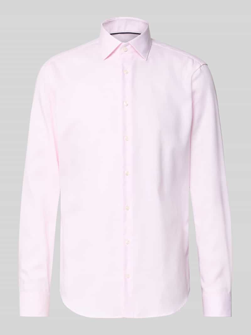 Koszula biznesowa o kroju regular fit z bawełny z kołnierzykiem typu kent