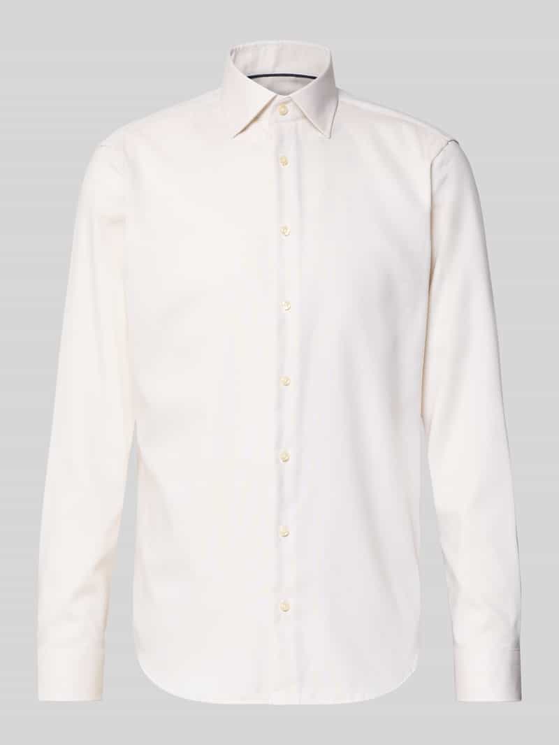 Koszula biznesowa o kroju regular fit z bawełny z kołnierzykiem typu kent