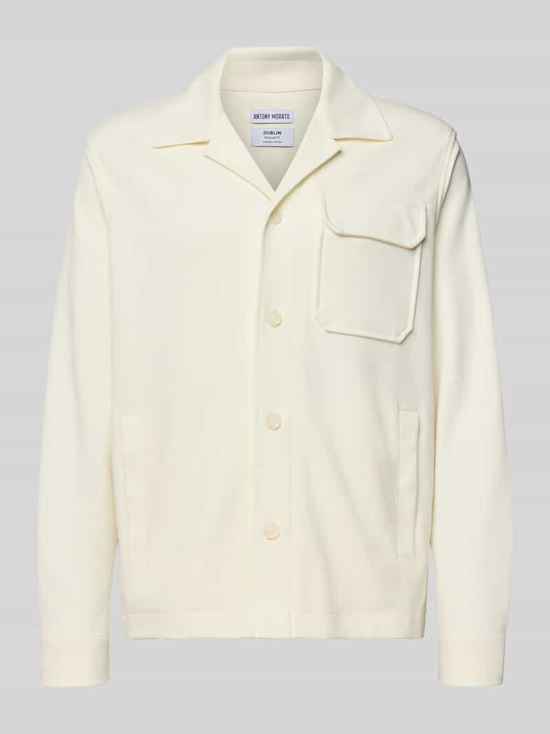 Kurtka koszulowa z kołnierzem z połami