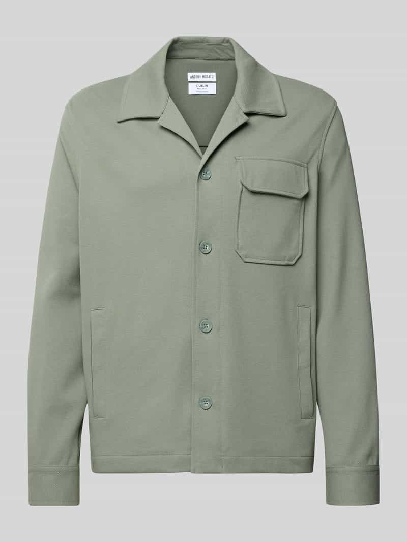 Kurtka koszulowa z kołnierzem z połami