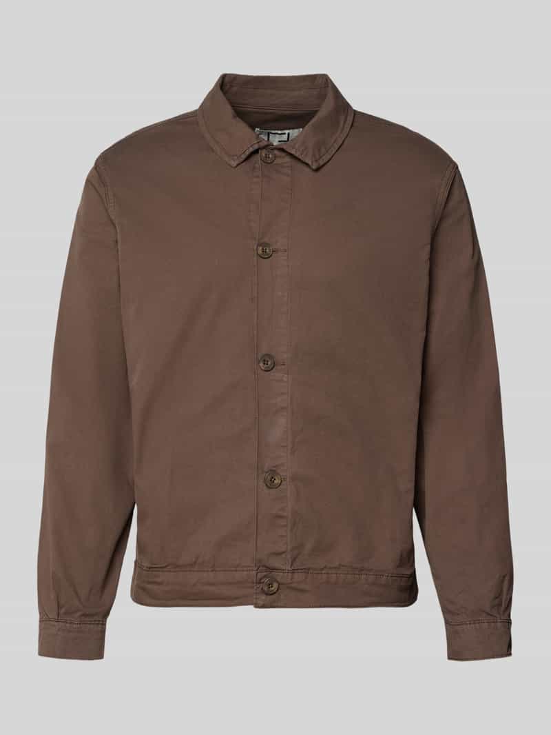 Kurtka koszulowa z mieszanki bawełny z listwą guzikową model ‘BUCHAN’