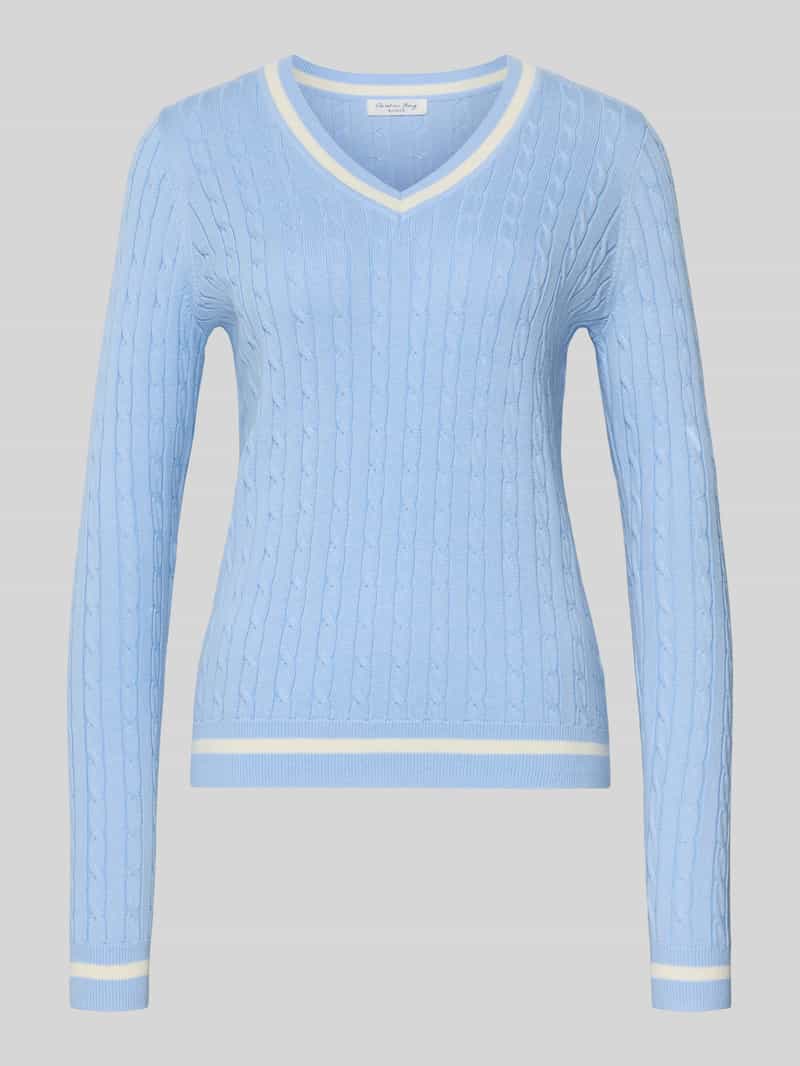 Bluzka z długim rękawem o kroju slim fit z imitacji dzianiny