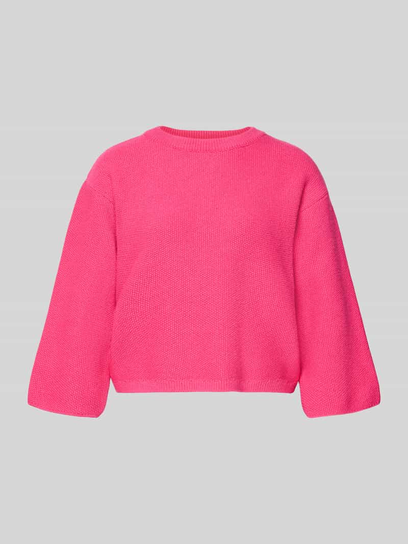 Sweter z dzianiny o kroju oversized z mieszanki wiskozy ze stójką