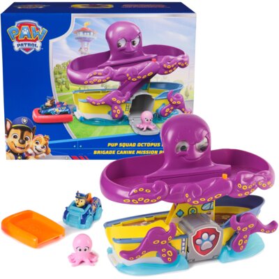 Pojazd SPIN MASTER Psi Patrol Ratunek przed ośmiornicą z pojazdem Chasea