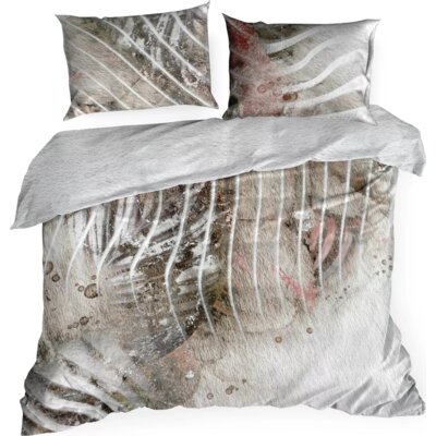 Pościel EUROFIRANY Eva 19 160 x 200 cm Szarobeżowy