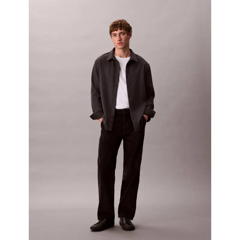 Calvin Klein Jeans Sztruksowe spodnie chino 90S Straight fit