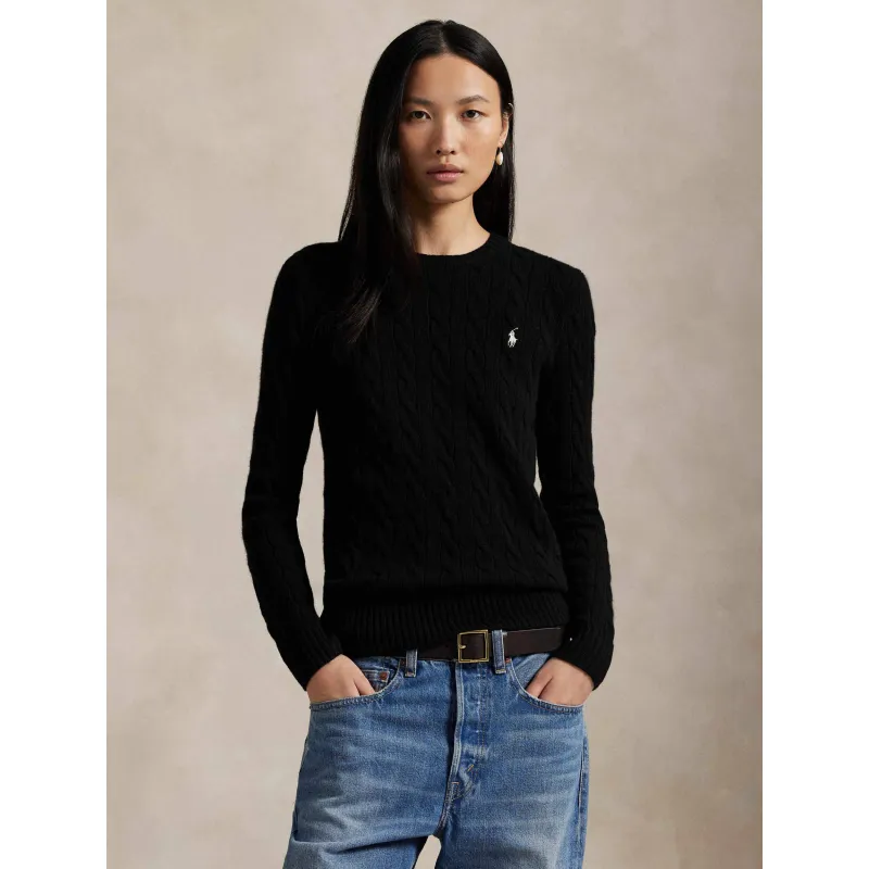 POLO RALPH LAUREN Wełniany sweter JULIANNA Regular Fit z dodatkiem kaszmiru