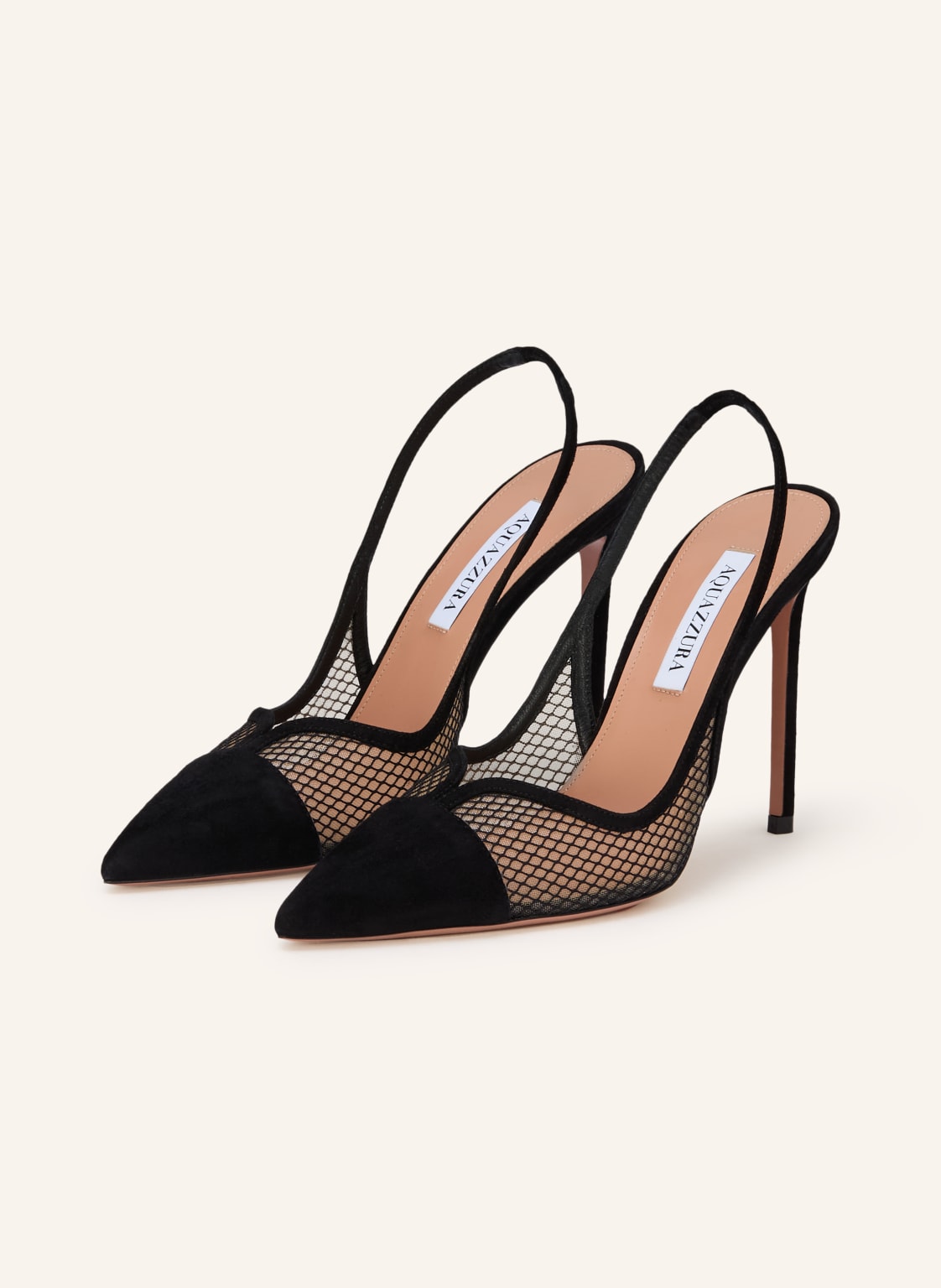 Aquazzura Czółenka Na Rzemieniu Gia schwarz
