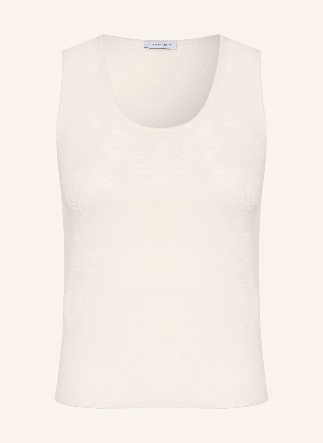 Iris Von Arnim Dzianinowy Top Thyra Z Kaszmiru I Jedwabiu weiss