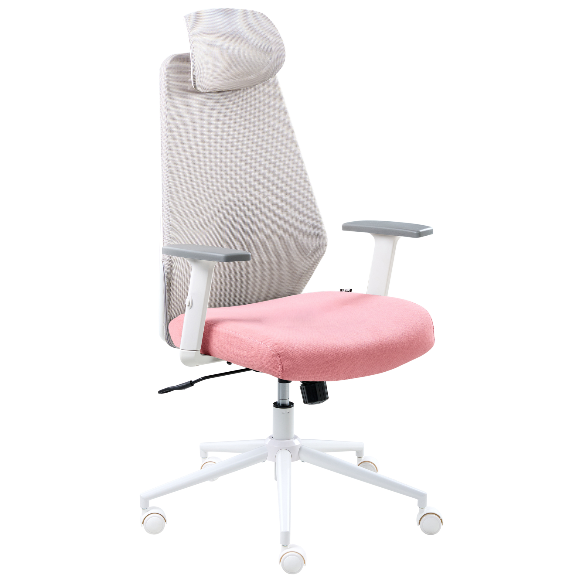 Beliani Krzesło biurowe ORYN Różowy