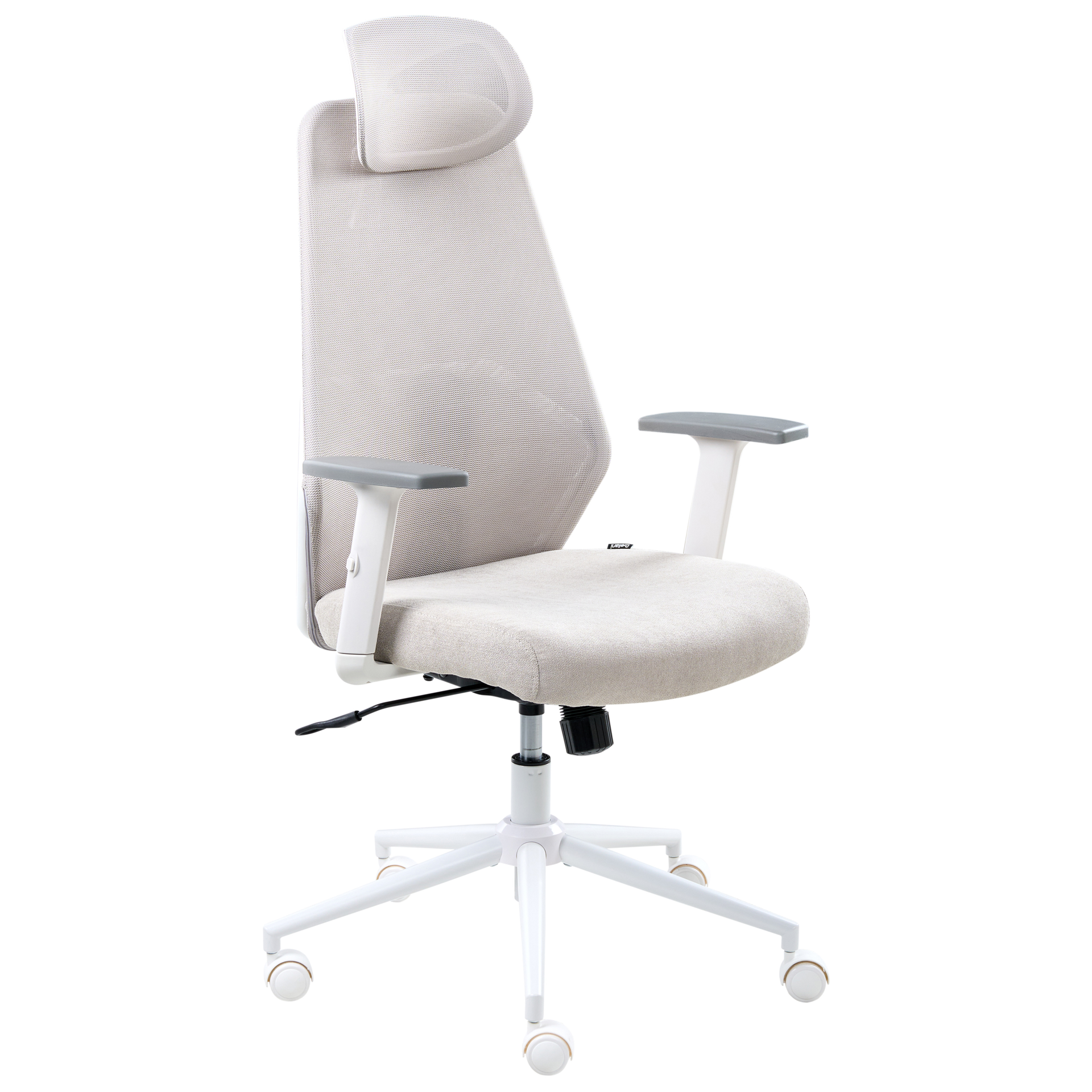 Beliani Krzesło biurowe ORYN Jasnoszary