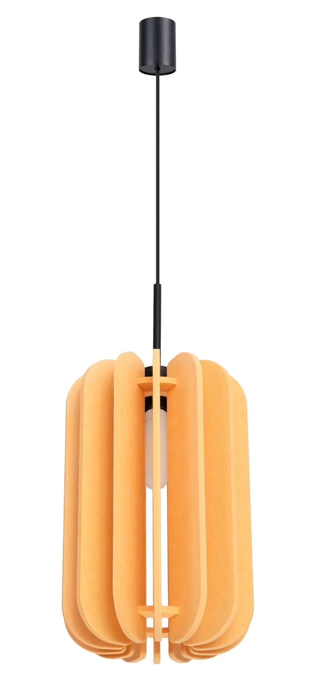 Żółta wisząca lampa z filcu M157 P9-L83