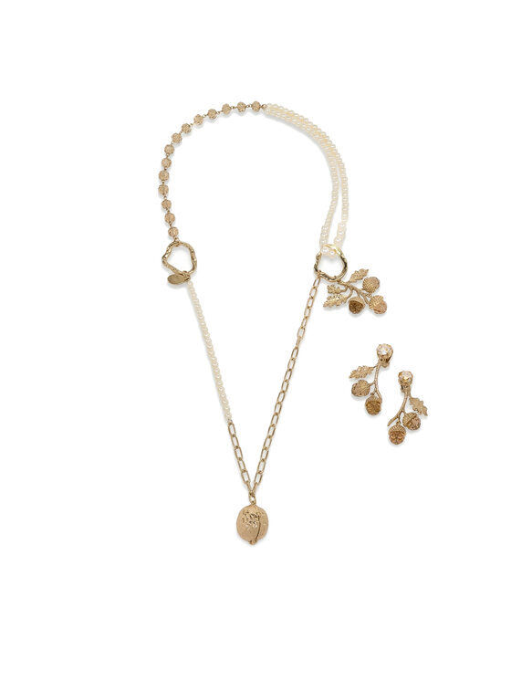 Weekend Max Mara Zestaw naszyjnik i kolczyki 2615751104650 Złoty