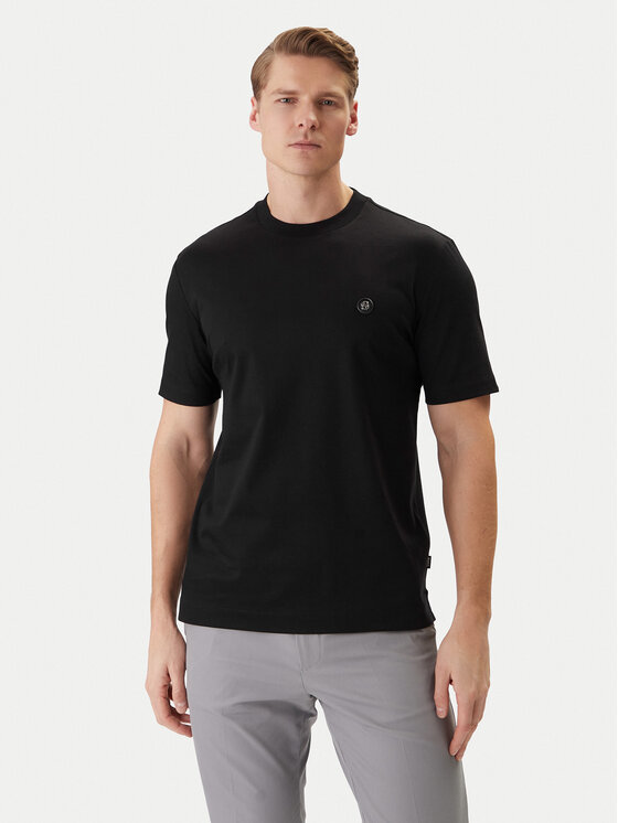 BOSS T-Shirt 50555844 Czarny Regular Fit