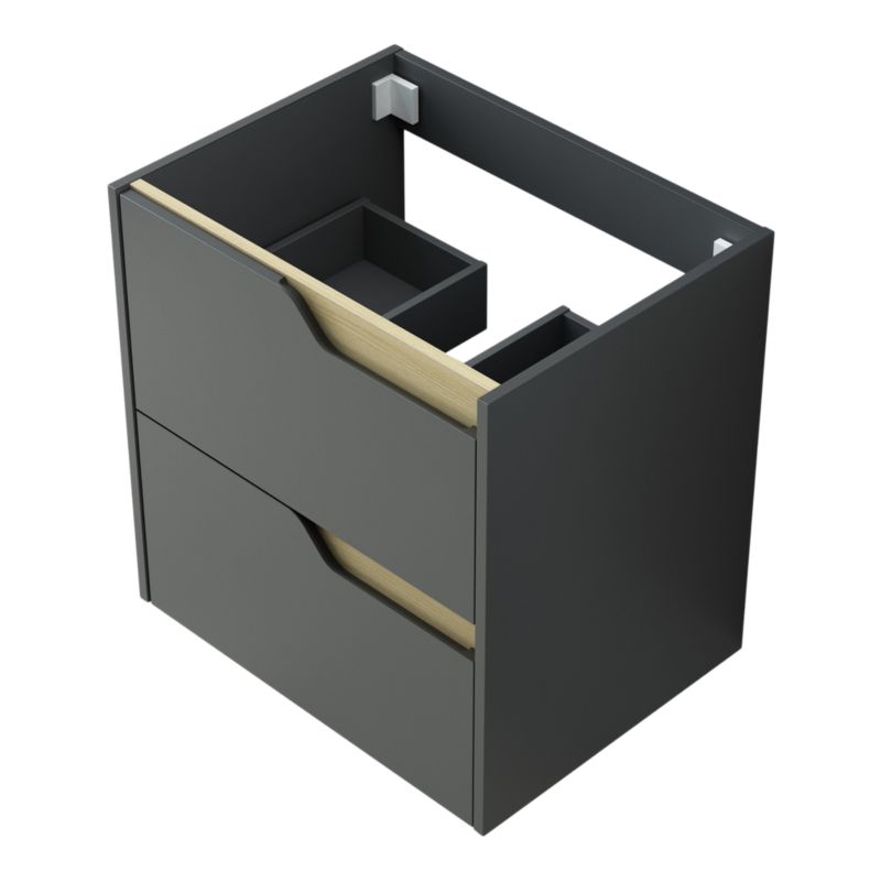 Szafka pod umywalkę Tolima wisząca 60 cm czarna