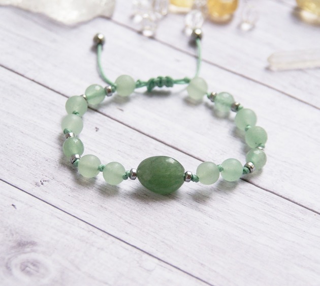 Amulet - spokój- awenturyn zielony.