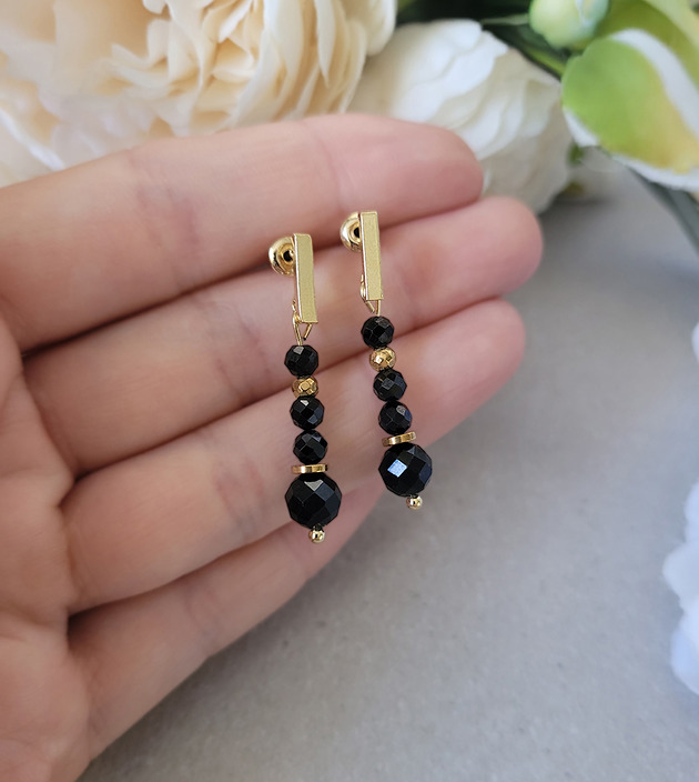 Kolczyki na sztyftach z Turmalinem